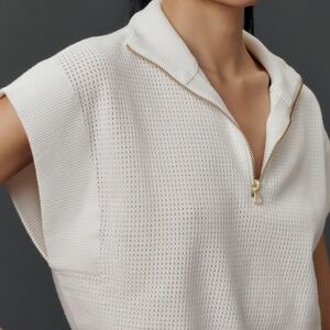 Varley Fulton Cropped Knit, White, Small, Worn Once